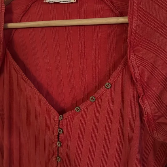 Free people wild hearts long sleeve thermal top medium - Picture 5 of 5